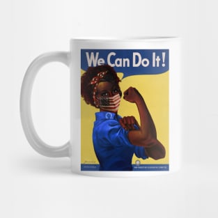 African American Rosie the Riveter We Can Do It Coronavirus 2020 Poster Mug